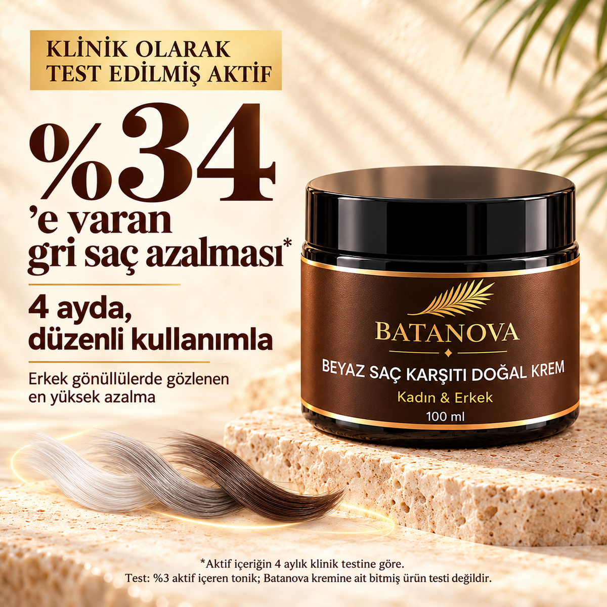 Beyaz Saç Karşıtı Krem
