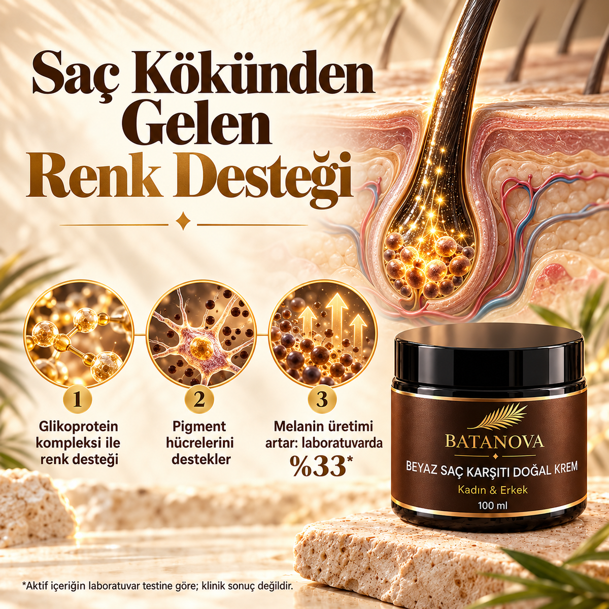 Beyaz Saç Karşıtı Krem