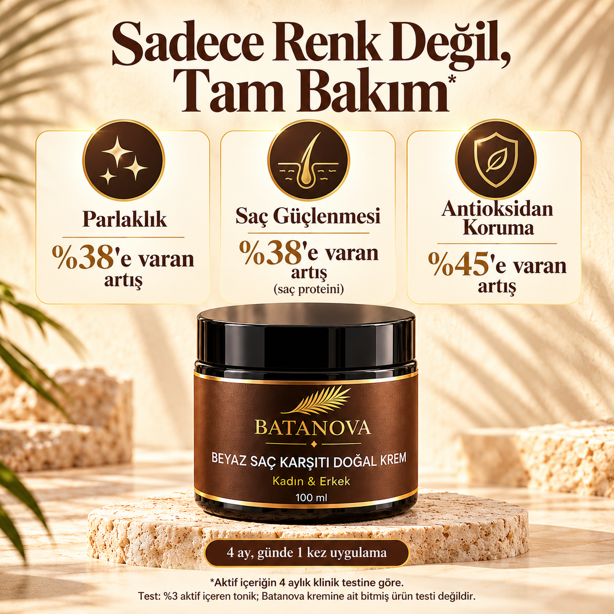 Beyaz Saç Karşıtı Krem
