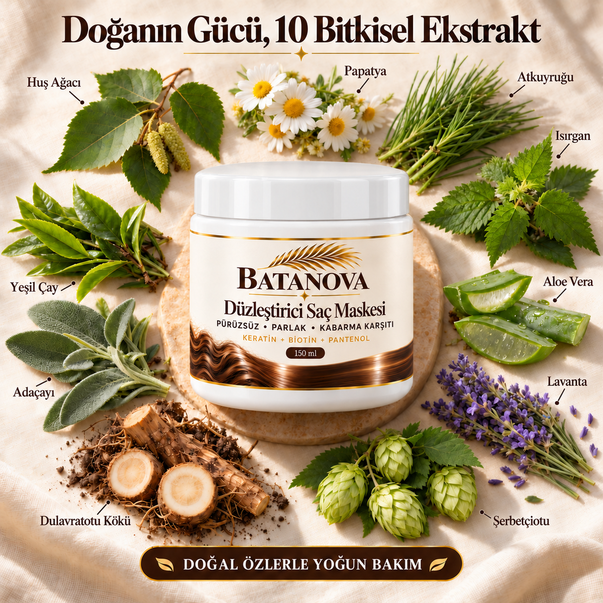 Düzleştirici Saç Maskesi