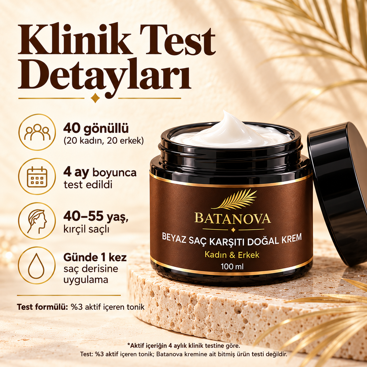 Beyaz Saç Karşıtı Krem