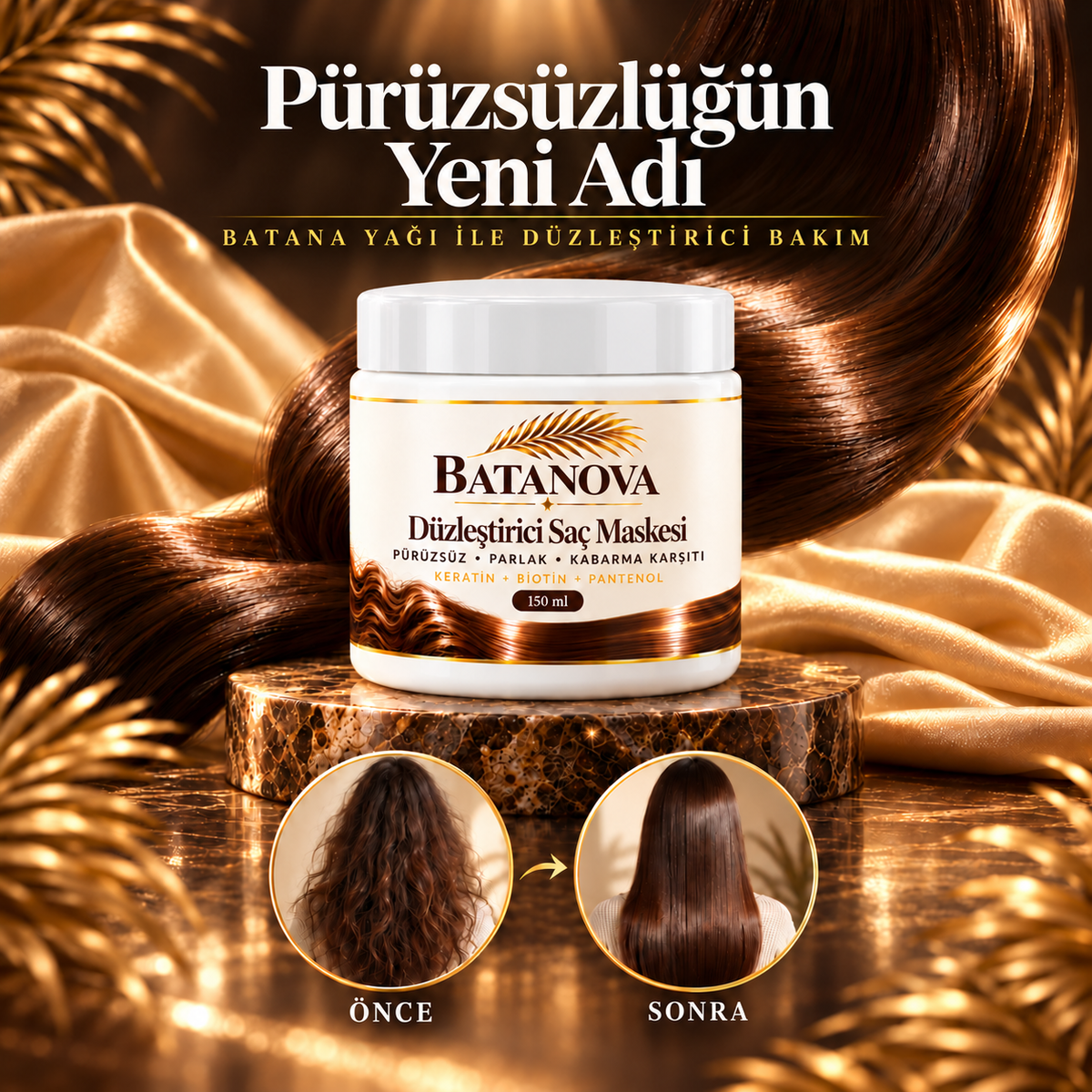 Düzleştirici Saç Maskesi