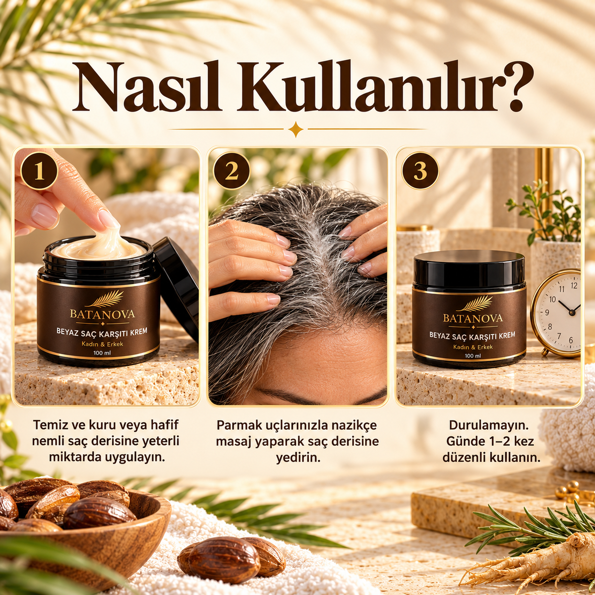 Beyaz Saç Karşıtı Krem