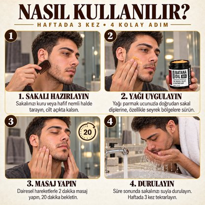 Batana Doğal Sakal Bakım Yağı