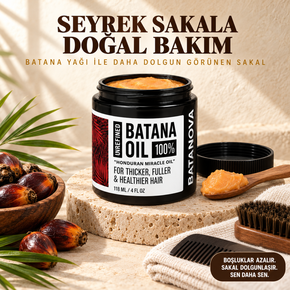 Batana Doğal Sakal Bakım Yağı