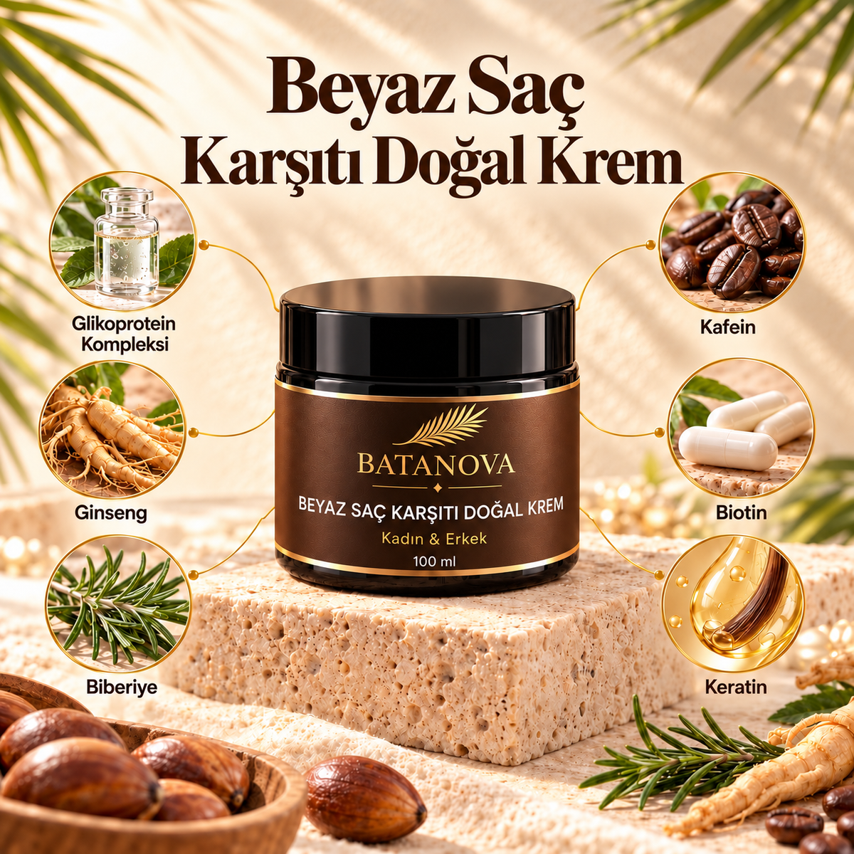Beyaz Saç Karşıtı Krem