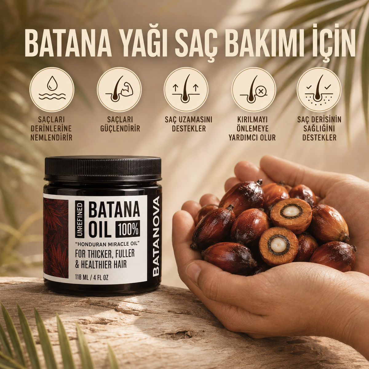 Batana Natural Hair Care Oil